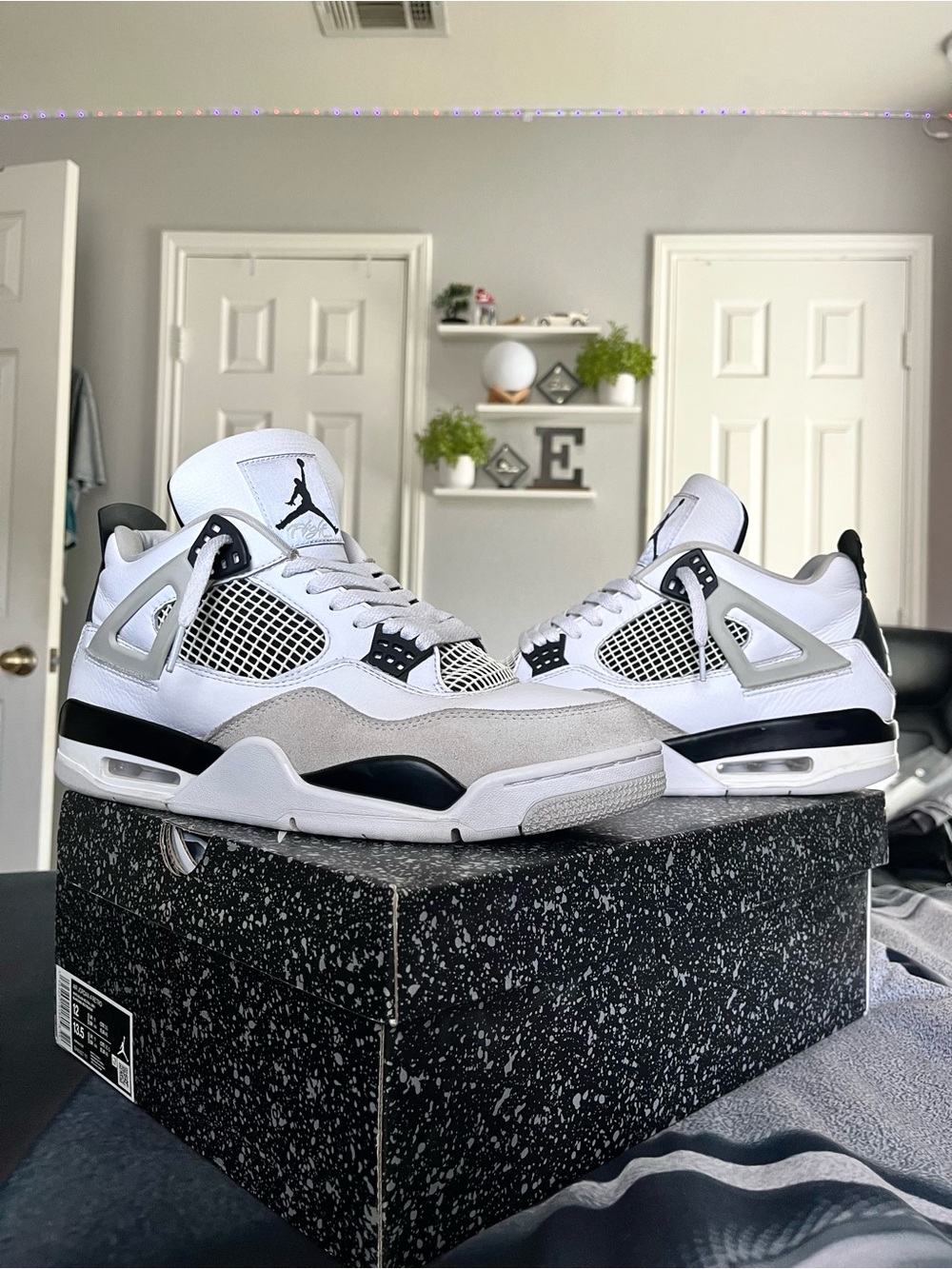 Jordan 4 Military Black Sz 12